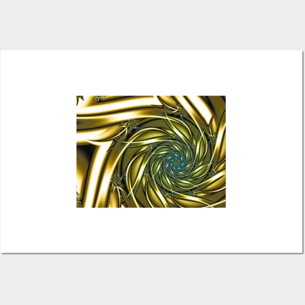 golden spiral fractal Wall Art by pinkal